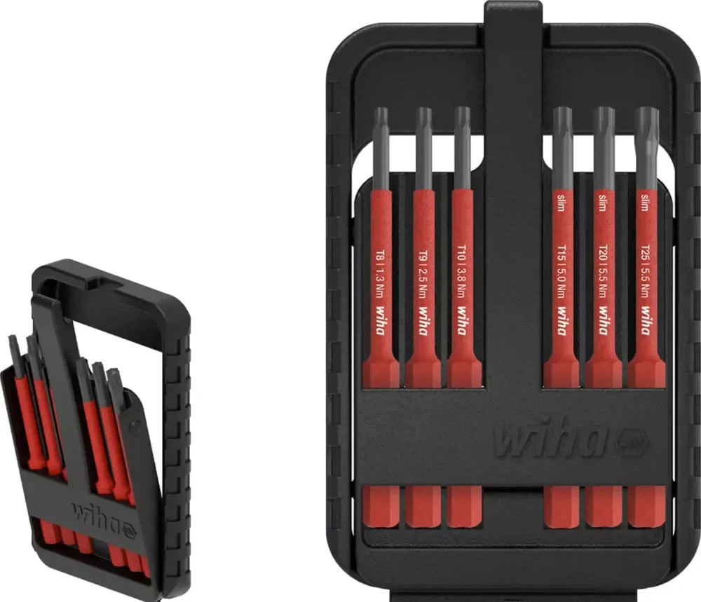 Wiha slimBit 43153 Bitssats 6 delar, Torx, 1000 V