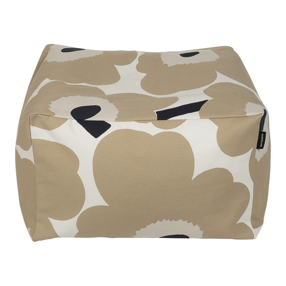 Unikko Puffi sittkudde, Off white-beige-blå