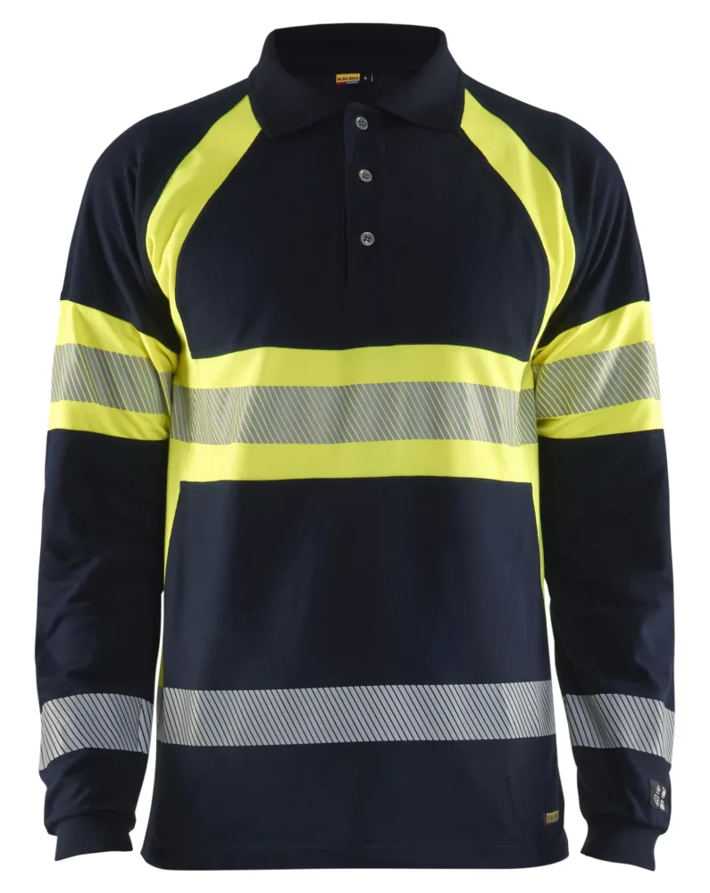 Blåkläder 343817418933L Piketröja varsel, marinblå/gul L