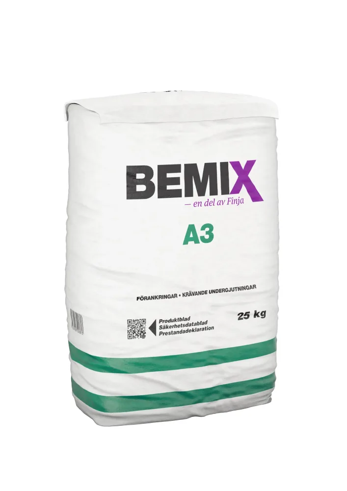 Bemix A-3 Expanderbruk 25 kg, för undergjutningar