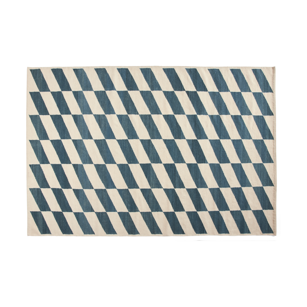 Shift Kelim matta 200x300 cm, Blue