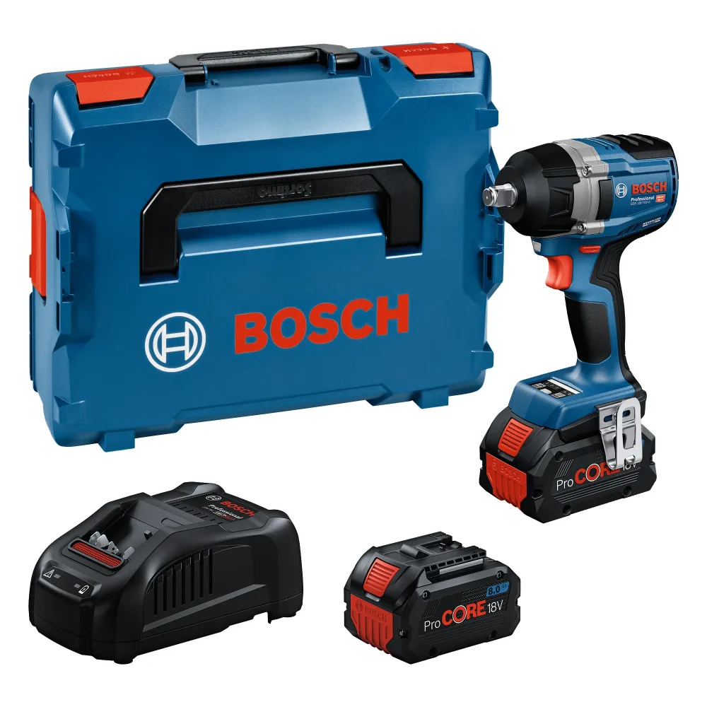 Bosch GDS 18V-750 C Mutterdragare med batteri och laddare 06019L9002