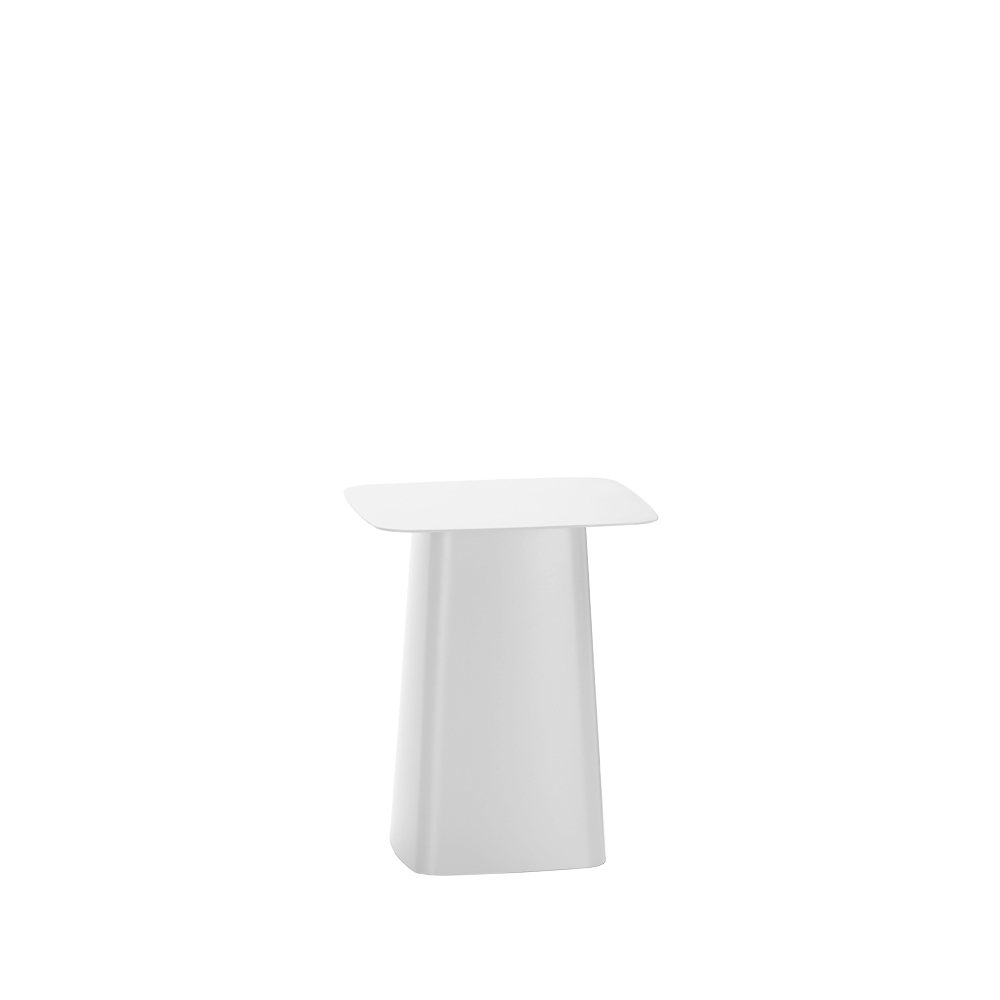 Metal small sidobord, Vit