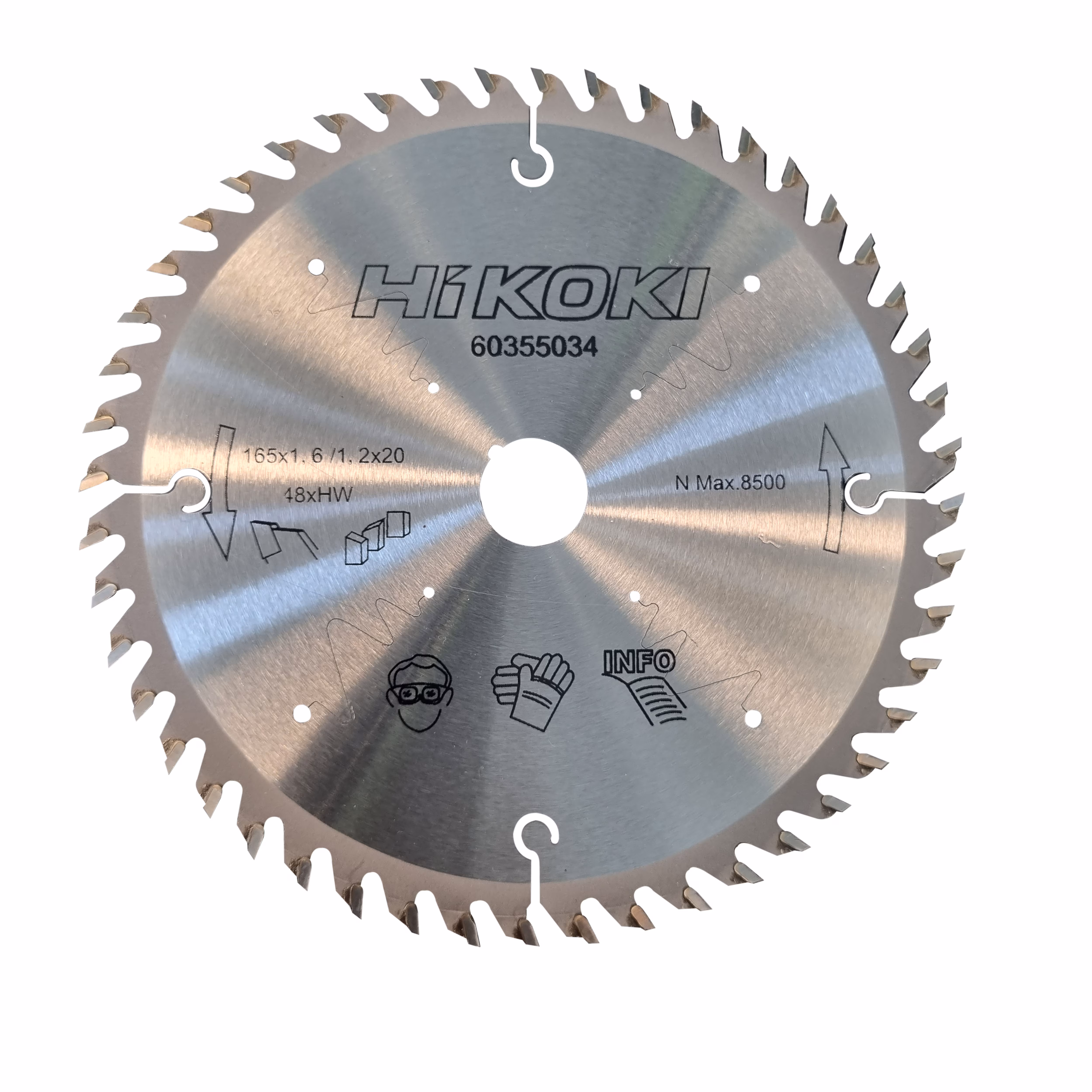 Kjøp HiKOKI Sirkelsagblad for tre/laminat, 165x1,6x20 mm, 48T