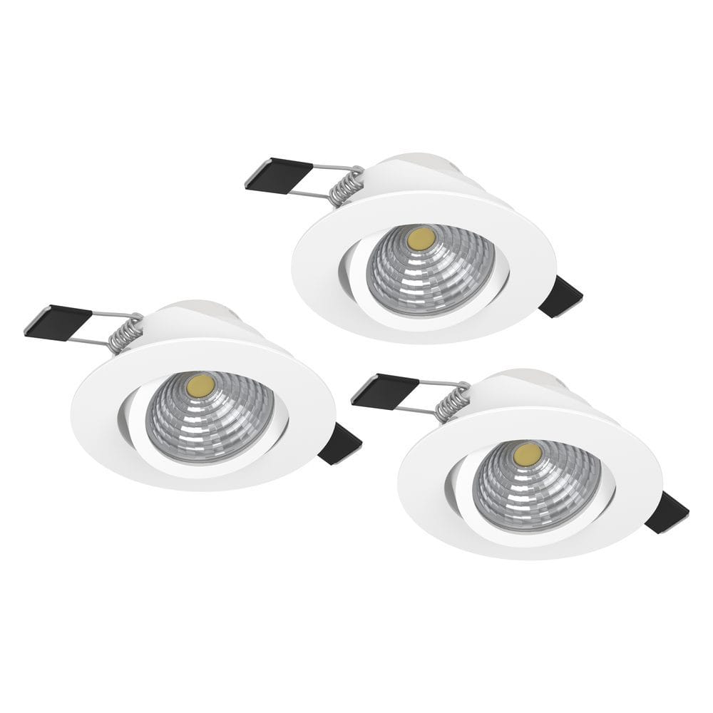Infälld Lampa Saliceto 3 st Ø88 mm 2700K