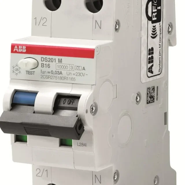 ABB 2CSR275180R0105 Personskyddsautomat 10kA, B-karakteristik, typ A DS201M M B10 A10