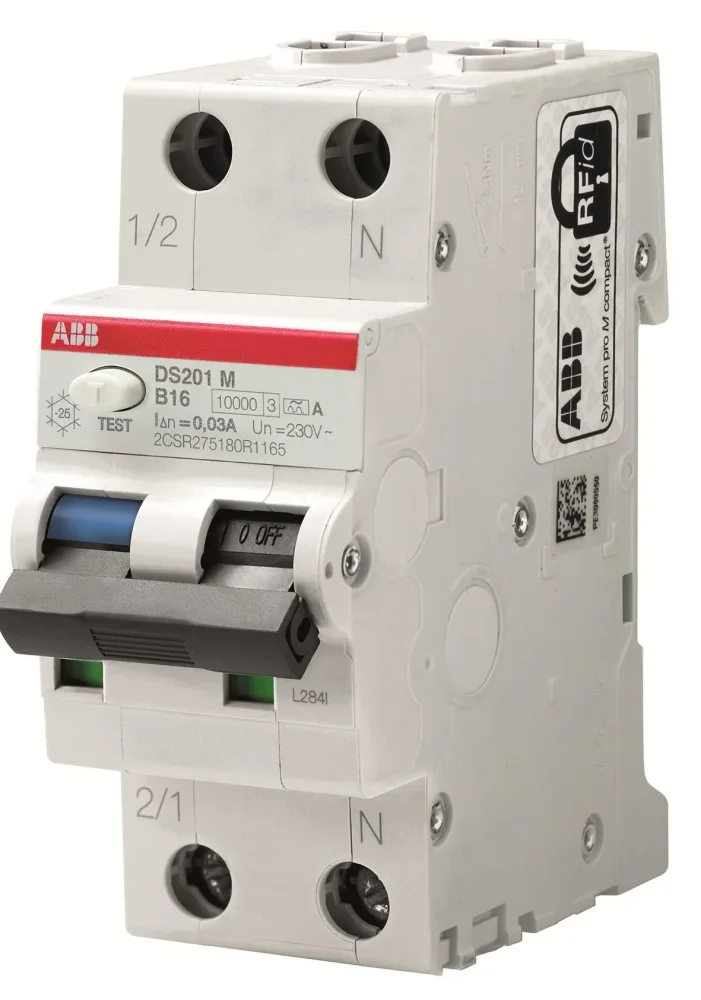 ABB 2CSR275180R0105 Personskyddsautomat 10kA, B-karakteristik, typ A DS201M M B10 A10