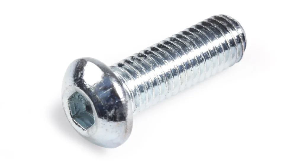 REYHER 073801100030005 Insexskruv M3 K6S 10.9, FZB, ISO 7380 M3 x 5 mm, 500-pack