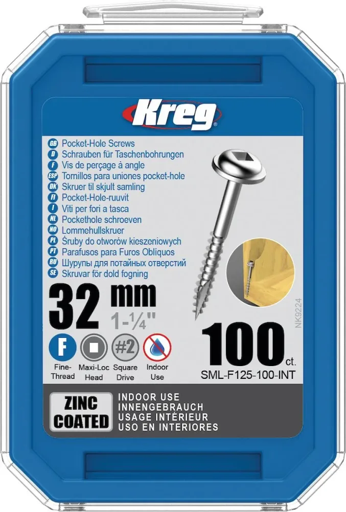Kreg SML-F125-250-INT Skruv 32 mm 250-pack
