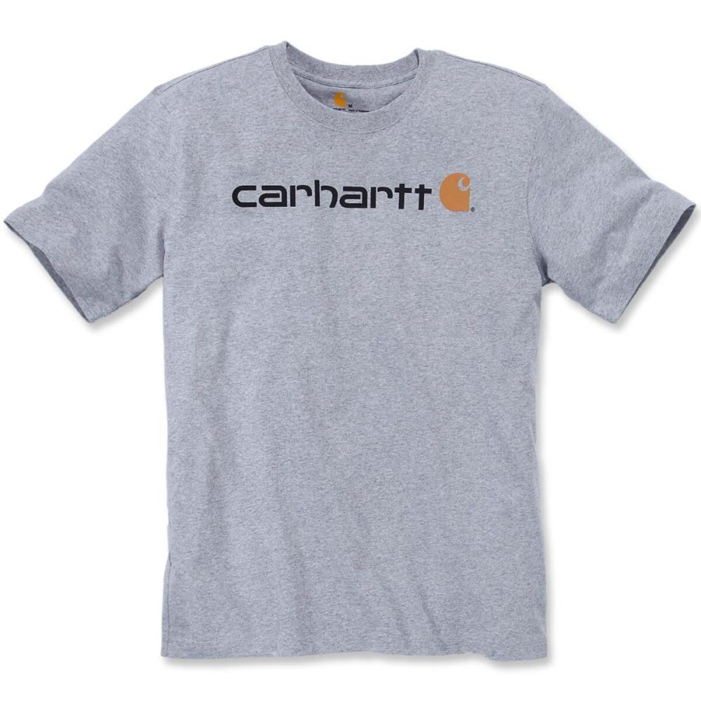 Kjøp Carhartt T-skjorte Logo, gråmelert