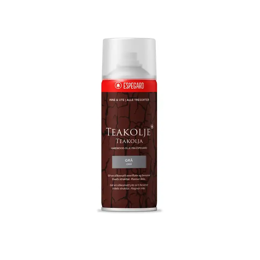 Teakolja grå spray 500ml