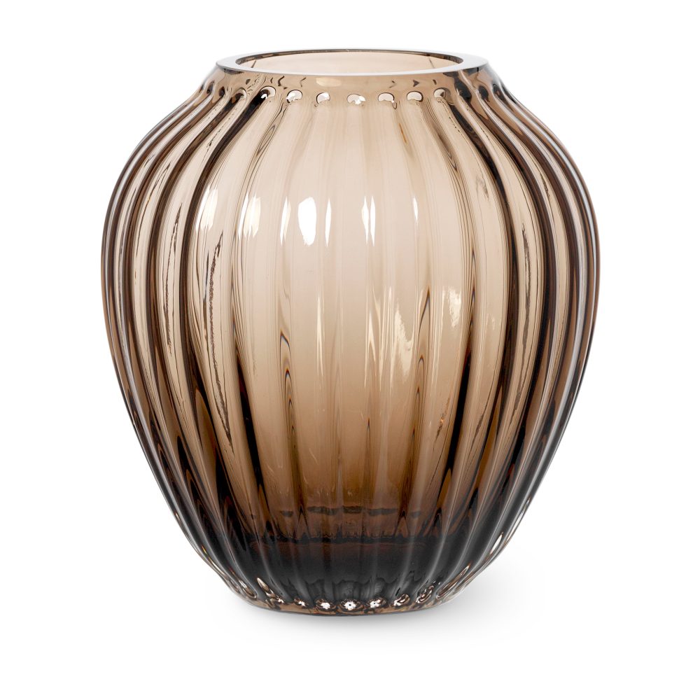 Hammershøi glasvas 14 cm, Valnöt