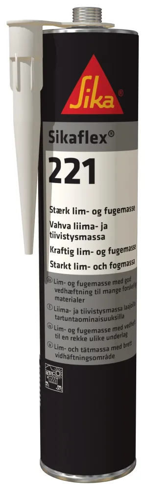 Sika Flex-221 Fogmassa vibrationsdämpande Ljusgrå, 300 ml - Bild 2