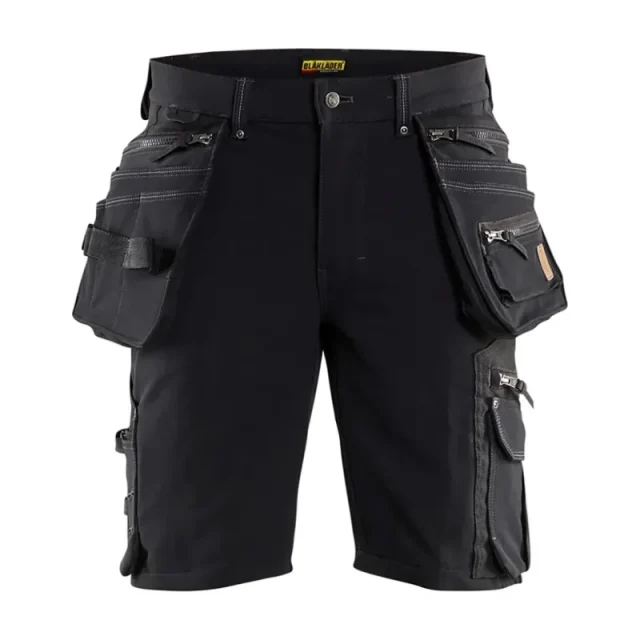Blåkläder 198816449900C54 Arbetsshorts 4-vägsstretch, X19, svart Stl C54