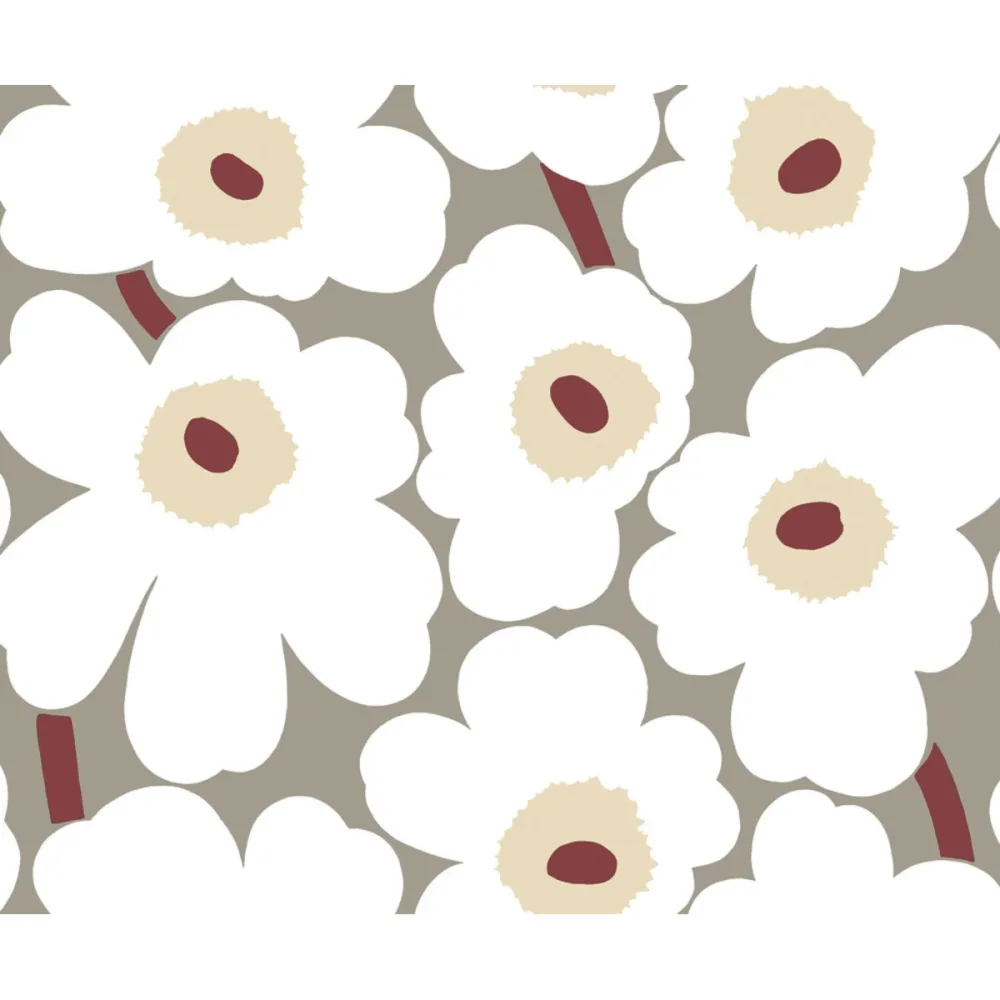 Marimekko 7 Unikko 25903 Grå Tapet - Midbec | Stuvbutiken - Bild 2