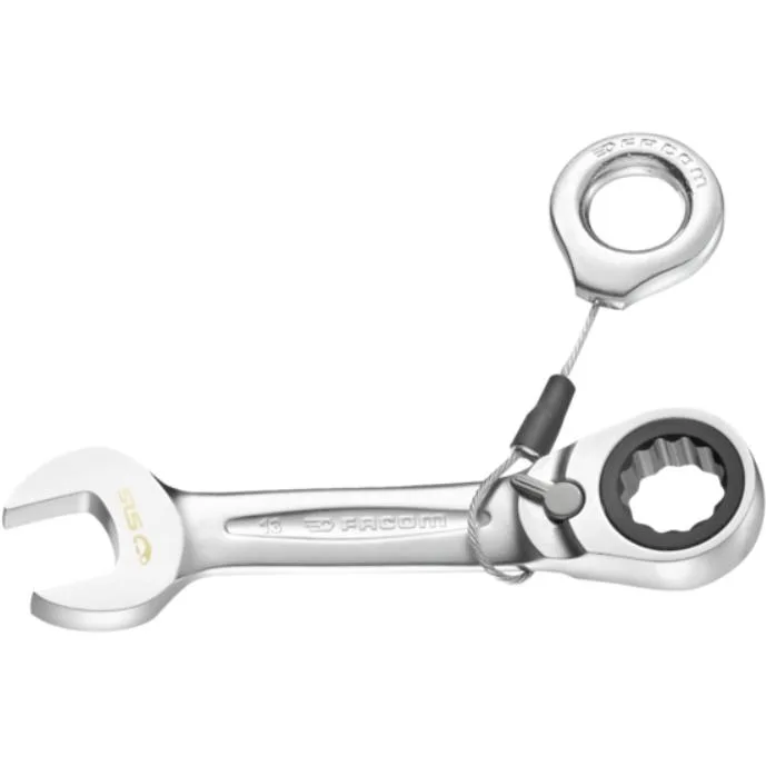 Facom 467S.17SLS U-ringnyckel med spärr och kort skaft 17 mm, längd: 127,5 mm