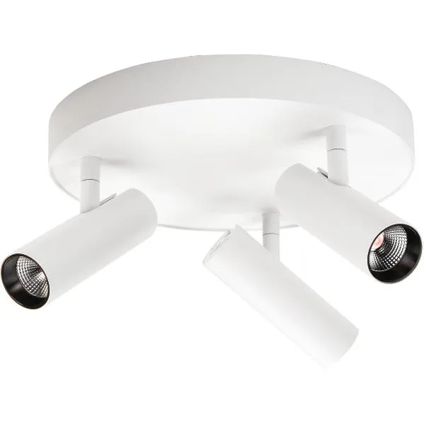 SG Armaturen Tube Micro Trio Takarmatur LED, 18W, 3000K Svart