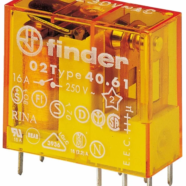 Finder F40618024 Relä 24 V AC, 1-pol, 16A