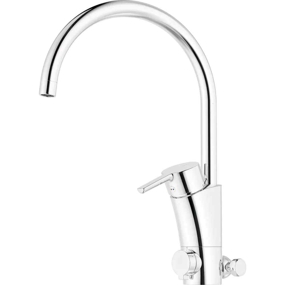 Mora MMIX II 332154 Köksblandare för golv- och bänkdiskmaskin, krom