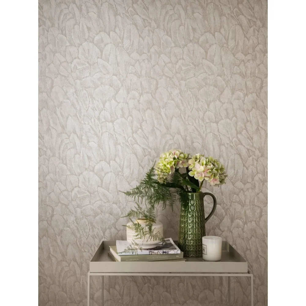 Aurora Tranquil Pearl 1804-119-02 Vit Tapet | Stuvbutiken - Bild 3