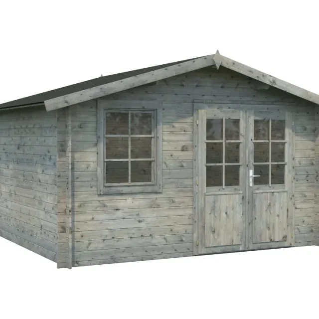 Palmako Klara Stuga 10,8 m²/inv. 10,4 m², utan golv, grå, impr.