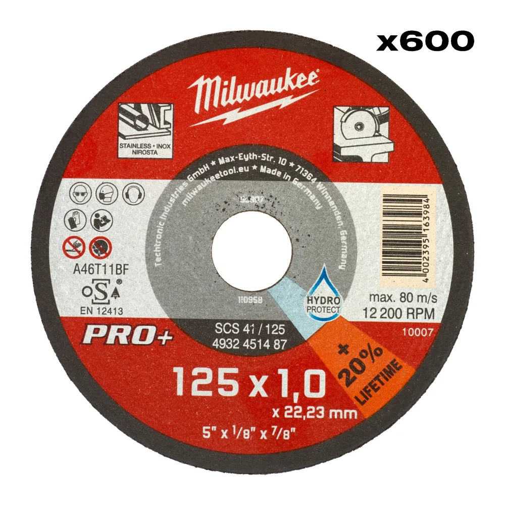 Milwaukee 4932500580 Kapskiva SCS41/125X1 PRO+ 600P