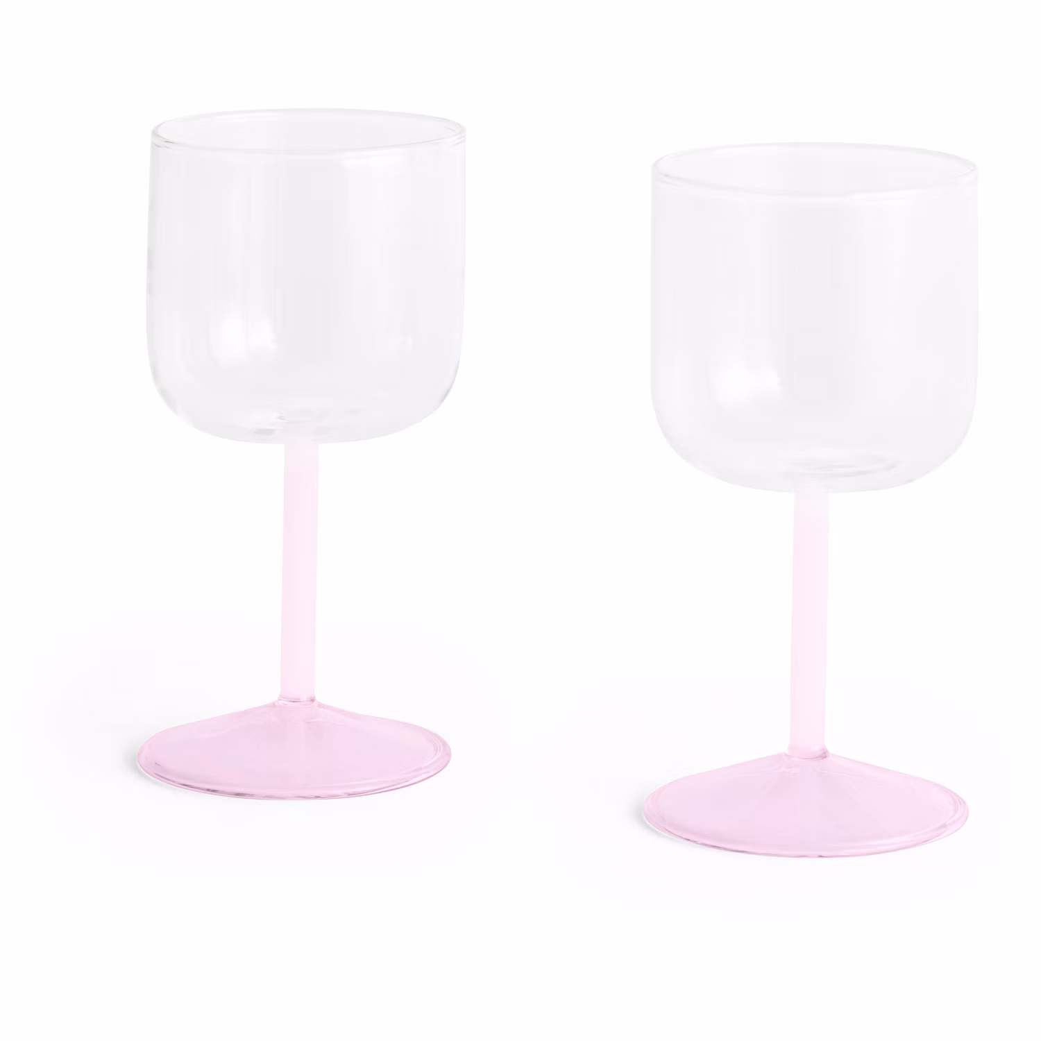 Tint Vinglas 2-pack, Rosa / Klar