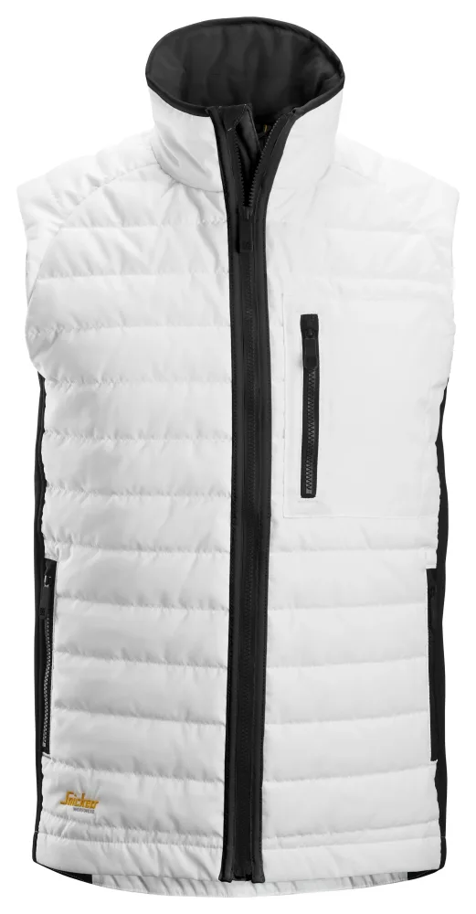 Snickers Workwear 4512-0904 AllroundWork Väst stretch, vit/svart 3XL