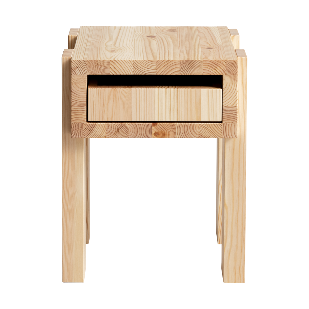 003 Stilts Side Table sidobord, Matt oljevaxad furu 40x36x45 cm