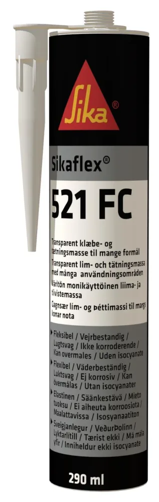 Sika Flex-521 FC Fogmassa 290 ml Transparent - Bild 2