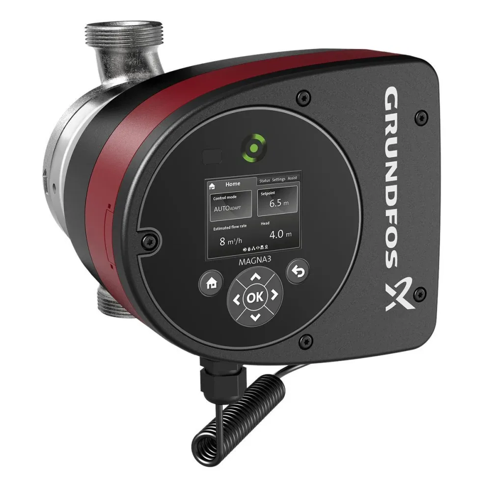 Grundfos MAGNA3 25-80 N 180 Tappvarmvattenpump 1 1/2 tum, DN 25, 124 W, 1.02 A
