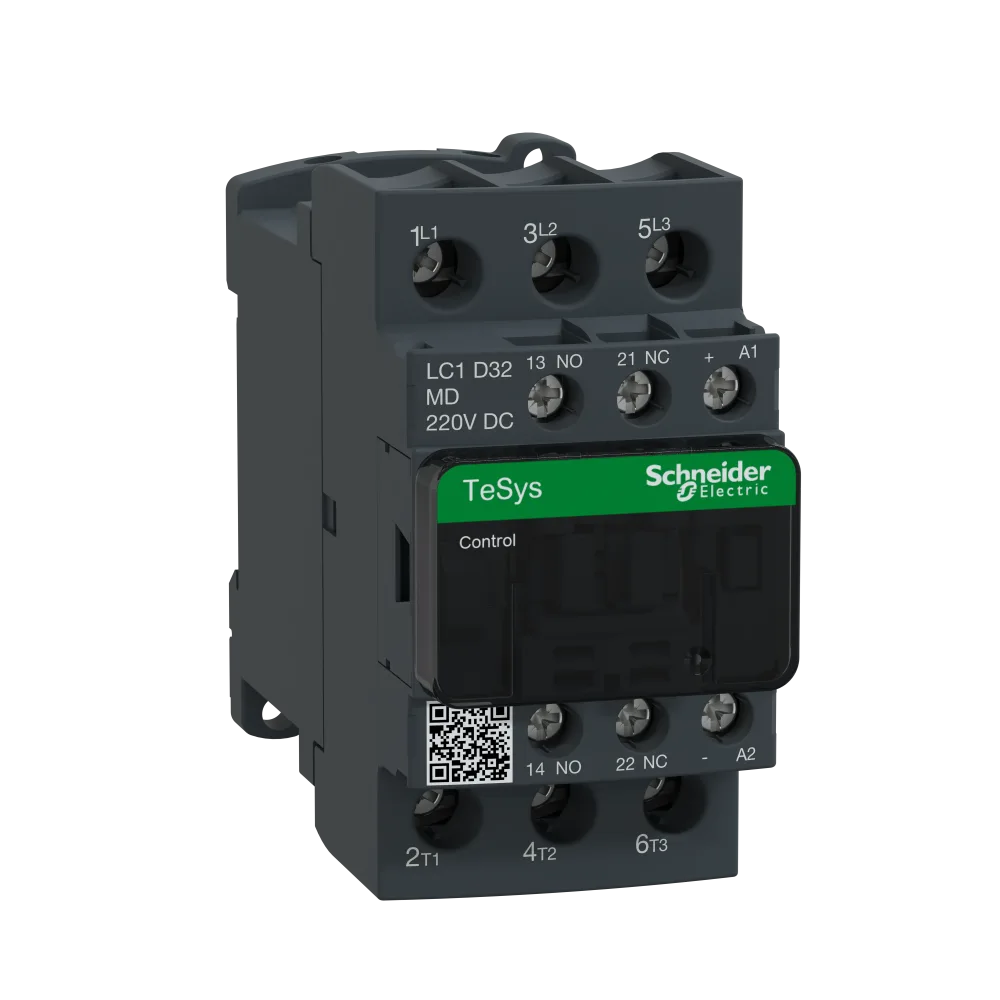 Schneider Electric LC1D12MD Kontaktor 1 Öp + 1 Sl, 220 VDC 12 A, 5,5 kW