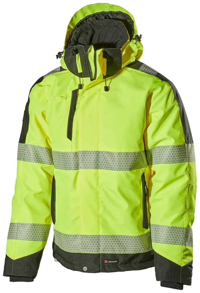 L.Brador 2121P Vinterjacka hi-vis gul, klass 3 XL