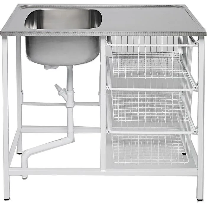 Contura CABM 10 R Tvättbänk paket, med 3 trådbackar