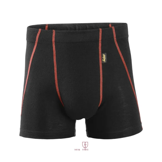Snickers Workwear 9464 ProtecWork Boxerkalsong svart, flamskydd XL