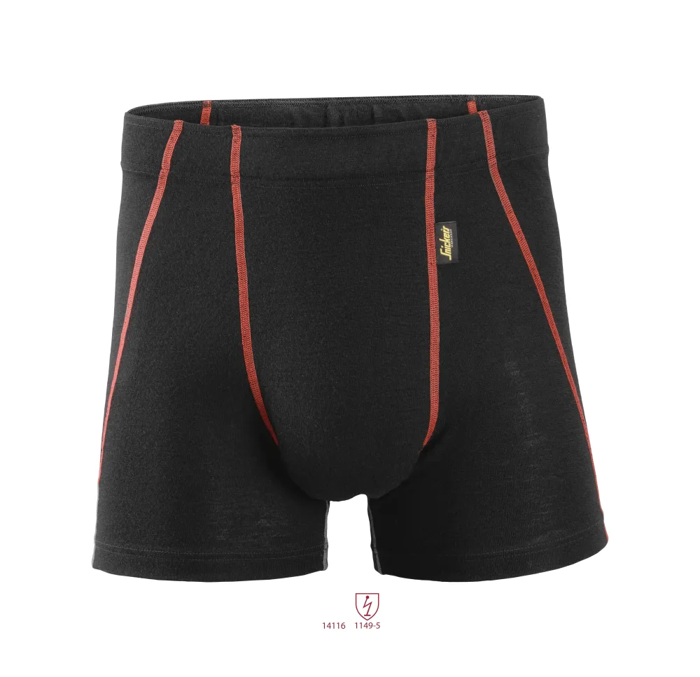 Snickers Workwear 9464 ProtecWork Boxerkalsong svart, flamskydd XL