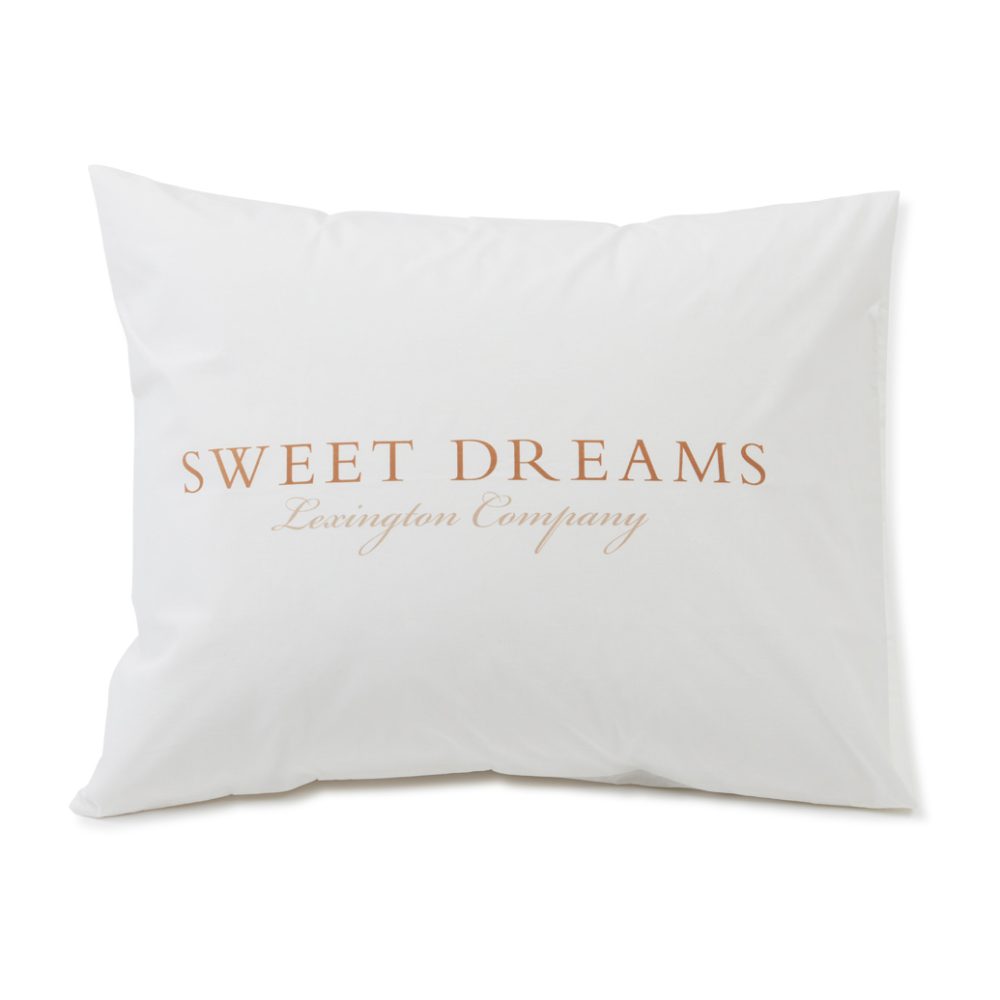 Printed Sweet Dreams Poplin örngott 50x60 cm, White