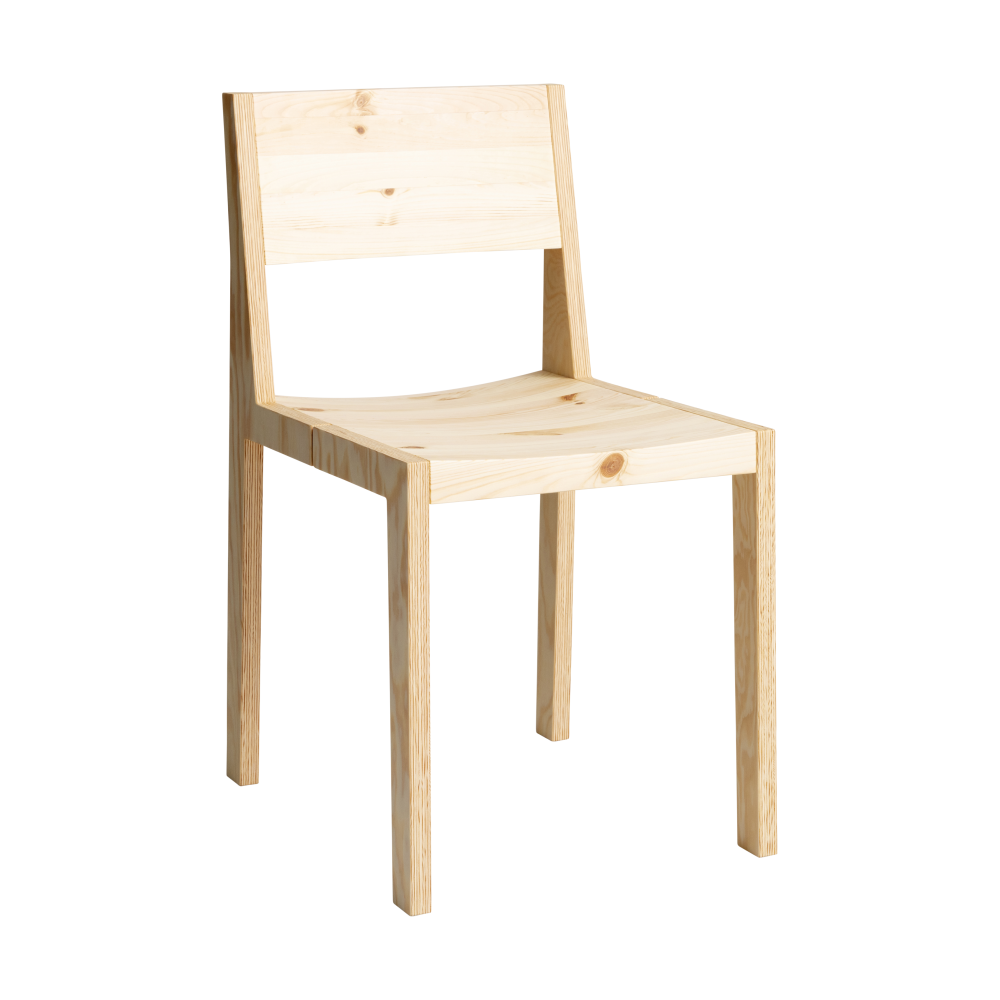 016 Maasto Dining Chair stol, Matt oljevaxad furu
