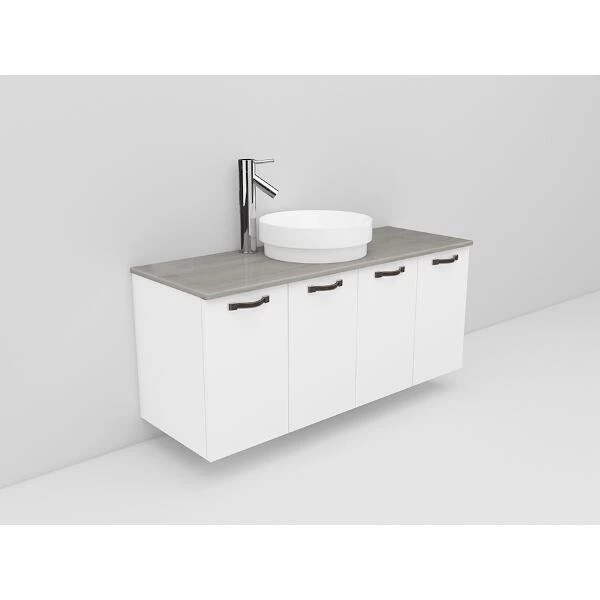 Badrumsmöbel Flexline Modell 124 120cm, Vit, Slät | Stuvbutiken - Bild 2