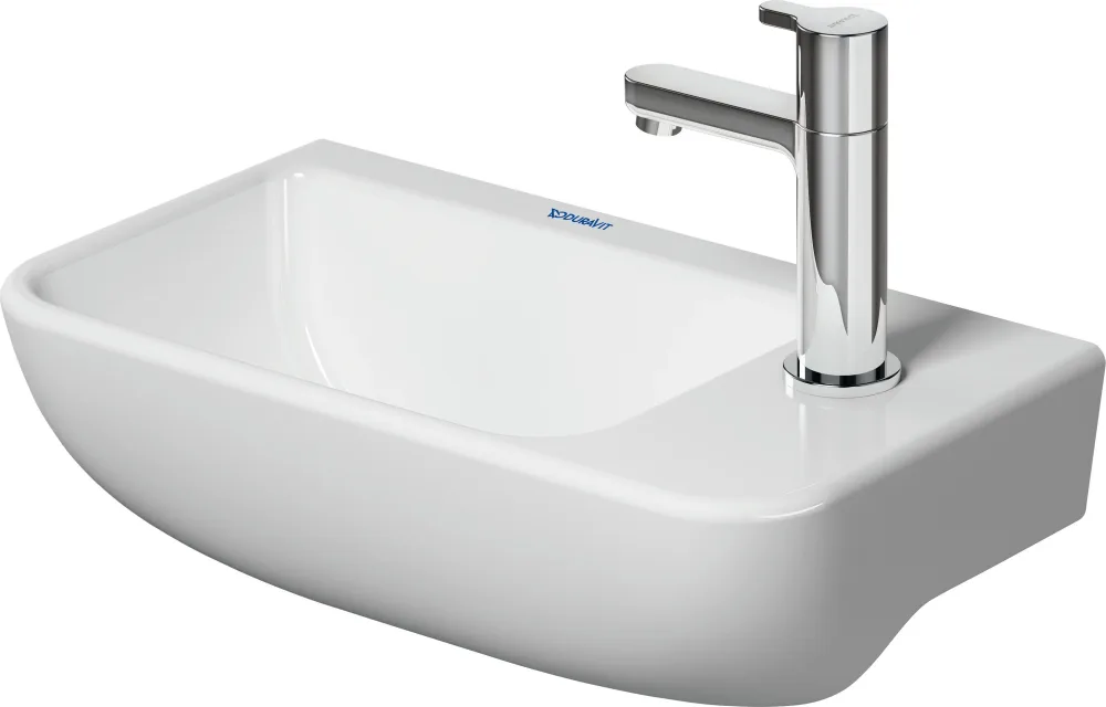 Duravit Me By Starck Tvättställ 400x220, blandarhål höger, matt