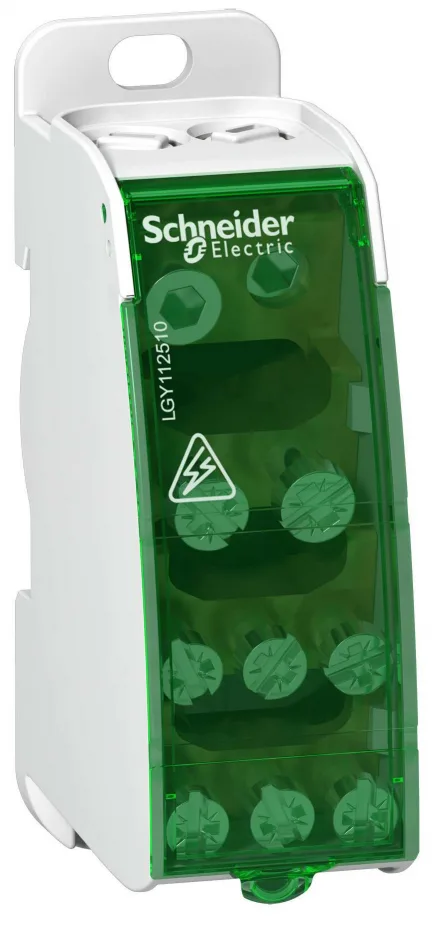 Schneider Electric LGY112510 Distributionsblock 1 pol, 125A, 10 skruvanslutningar