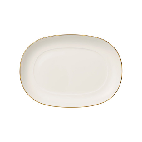 Anmut Gold serveringsfat 20 cm, Vit
