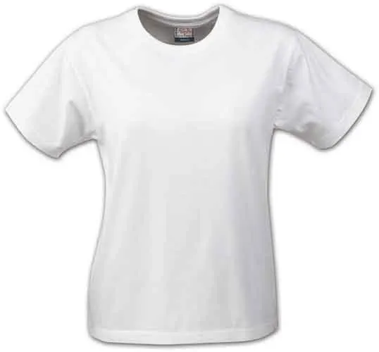 Printer Heavy T-shirt Lady T-shirt Svart Svart