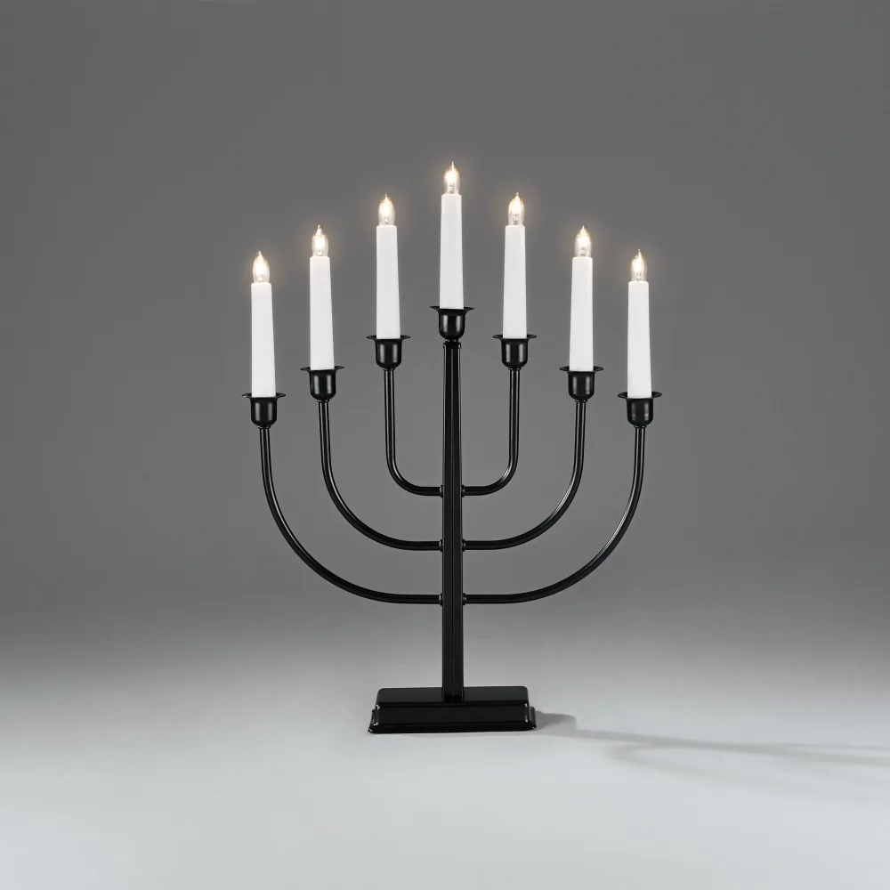 Konstsmide 2466-215TR Adventsljusstake 7 ljus, IP20 Metall, vit