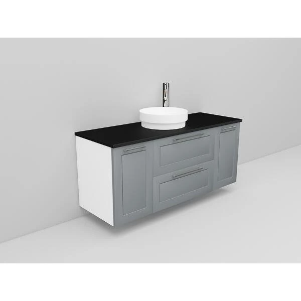 Badrumsmöbel Flexline Modell 159 120cm, Vit, Grå, Ram | Stuvbutiken - Bild 2