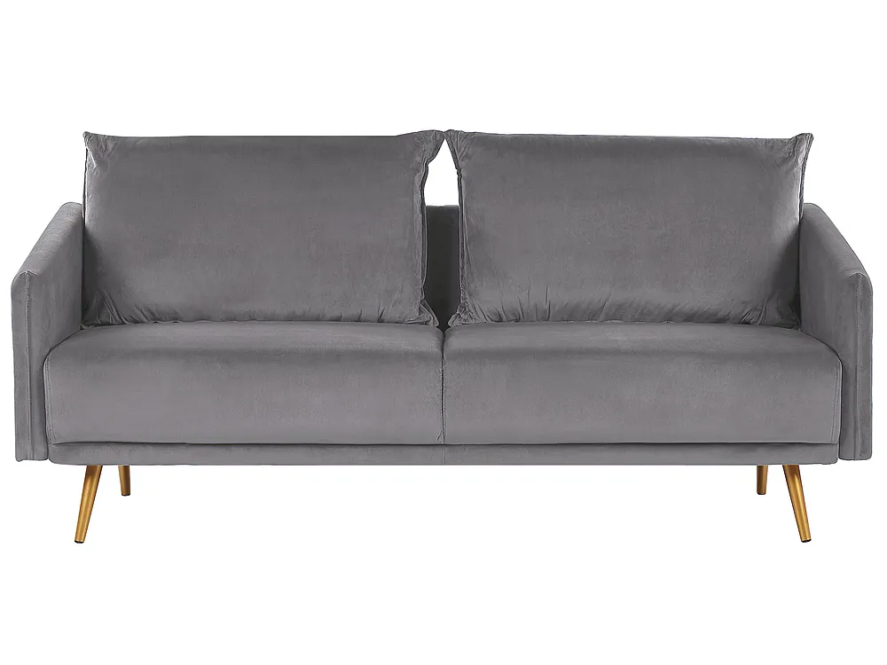 Soffa 3-sits MAURA Sammet Grå