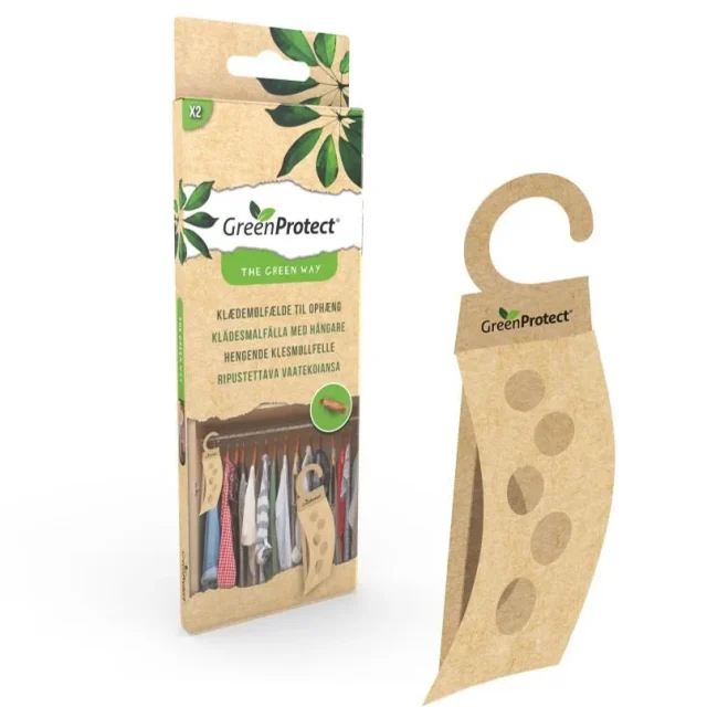 Green Protect 23623 Insektsfälla för klädesmal, 2-pack, hängande