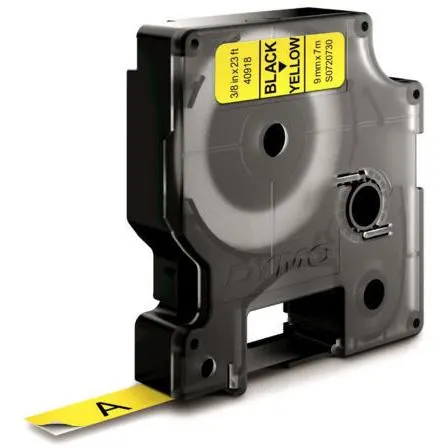 DYMO Standard D1 Tejp 9mm Svart på blått - Bild 2