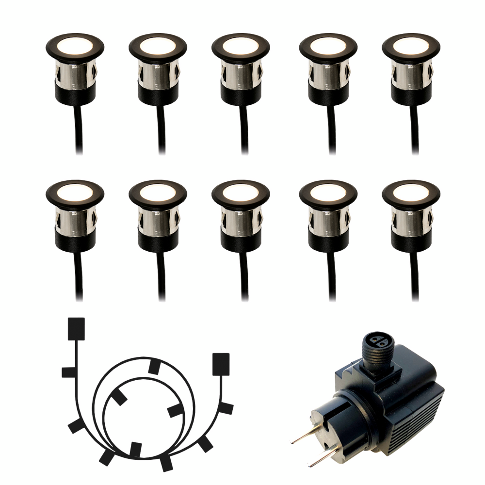 DECKLIGHT LIGHTSON ORION 10-PACK SVART