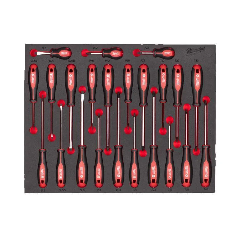 Milwaukee 4932479830 Steel Storage Skruvmejselsats 23 delar